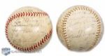 1935 Montreal Royals Team-Signed Baseball Collection of 2 - Pennant-Winning Season!