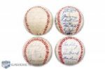 Montreal Expos 1969-1972 Team-Signed Baseball Collection of 4