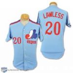 Tom Lawless 1984 Montreal Expos Game-Worn Jersey