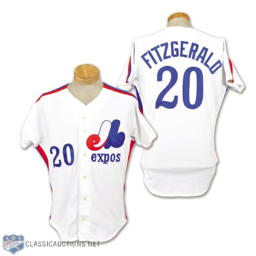 Mike Fitzgeralds 1987 Montreal Expos Game-Worn Jersey