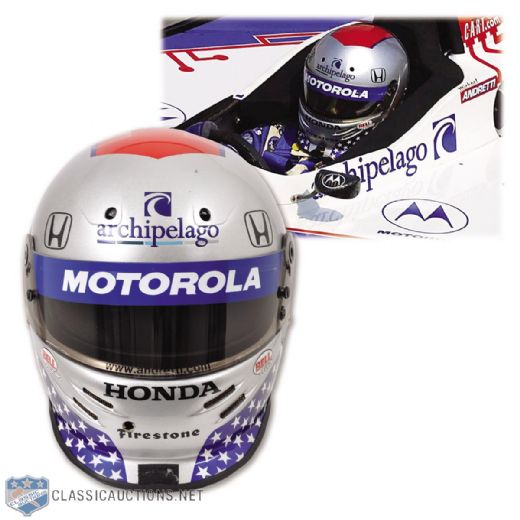 Michael Andrettis 2001 CART Team Motorola Race-Worn Bell Feuling II Helmet