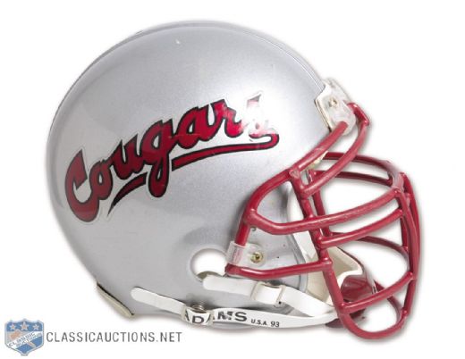 Tim Schmidts 2005 Washington State Cougars Game-Worn Helmet with LOA