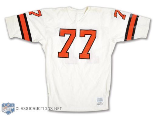 Dave Piepkorns 1984 Cleveland Browns Game-Issued Pre-Season Jersey