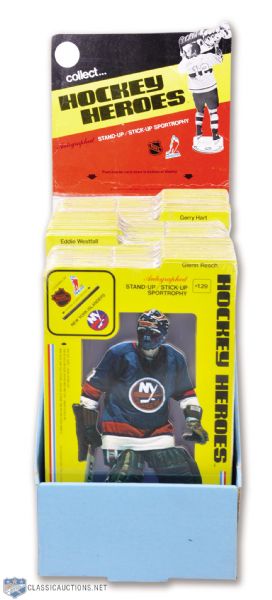 Hockey Heroes 1975 New York Islanders Stand Up Cardboard Display Collection of 108 with Display Box