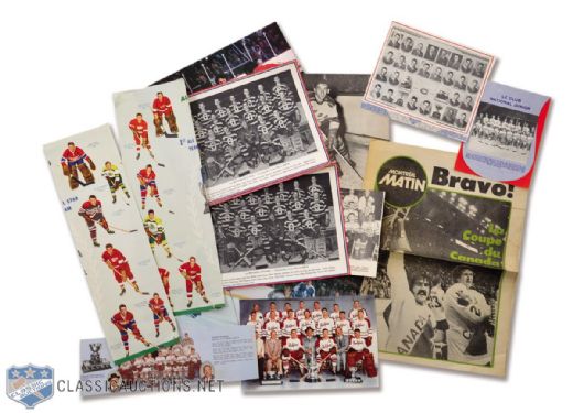 1939 Imperial Oil NHL Stars Hockey Calendar Pages (22) and Various Calendar Pages Clippings / Pictures (Approx. 300 Pieces)