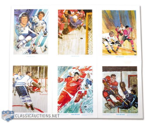 1970s Prudential "Great Moments in Canadian Sports" Print Collection of 25