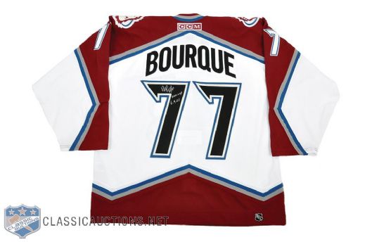 Ray Bourque 2001 Colorado Avalanche Signed Vintage Pro Stanley Cup Jersey
