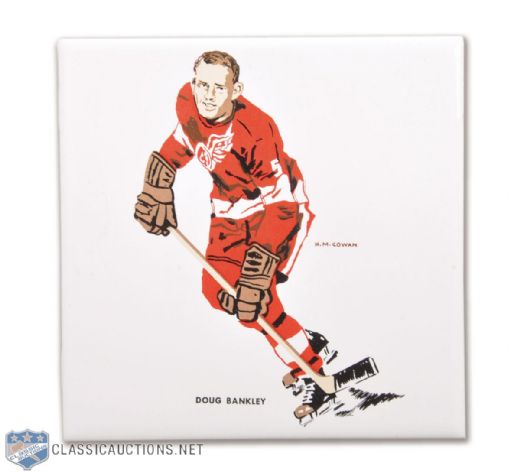 1962-63 H.M. Cowan/Screenarts Doug Barkley Detroit Red Wings Tile