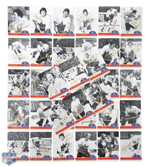 Yvan Cournoyers 1972 Team Canada Signed Limited-Edition 36-Card Set with LOA 
