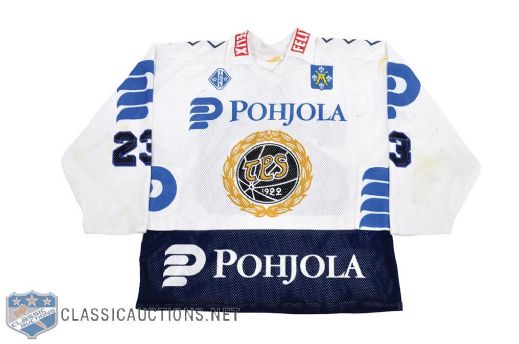 Hannu Virtas Late-1980 Early-1990s TPS Turku Game-Worn Jersey