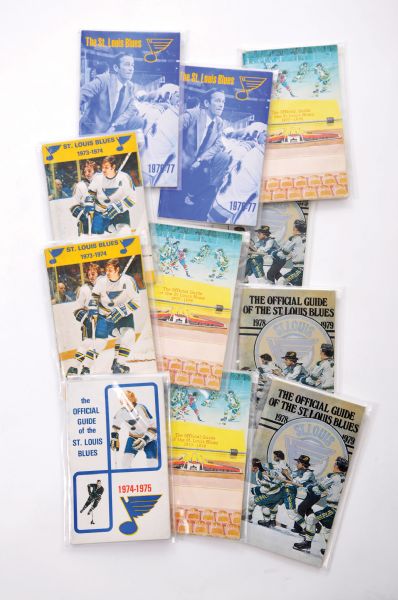1970s-90s NHL Hockey Media Guide Collection of 111 