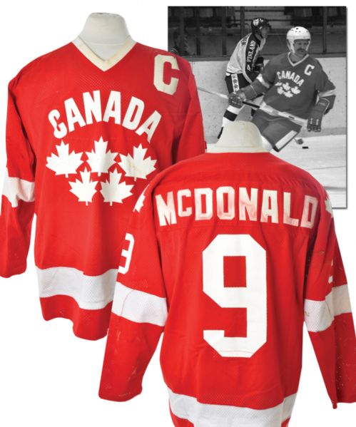 Lanny McDonalds 1981 World Championships Team Canada Game-Worn Jersey 