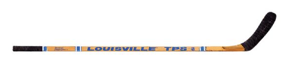 Mark Messiers 1992 New York Rangers Signed Louisville TPS Game-Used Stick
