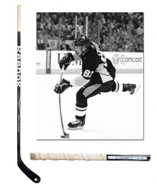 Sidney Crosbys April 6th 2010 Pittsburgh Penguins Game-Used Reebok Stick Obtained from Crosby 