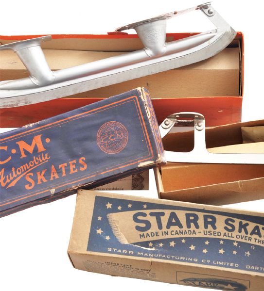 Vintage 1920s CCM and Starr Skates in Original Boxes 