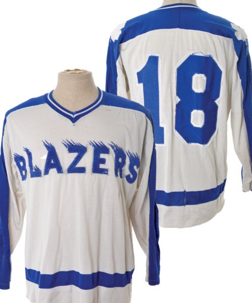 Oklahoma City Blazers Mid-1970s Game-Worn Jersey from Bob Sicinski Collection