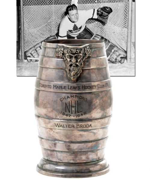 Turk Brodas 1947-48 Toronto Maple Leafs NHL Championship Pitcher