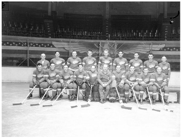 Detroit Red Wings 1935, 1938, 1952 (2) & 1965 Team Photo Negatives