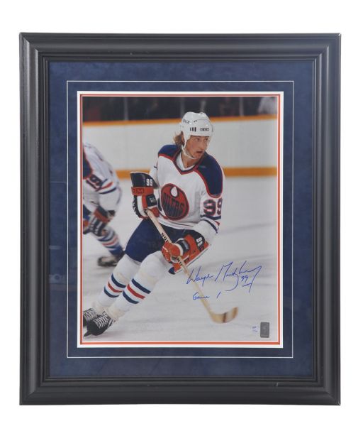 Wayne Gretzky Signed "Game 1" Limited-Edition Framed Artist Proof Photo #13/15 <br>(25 1/2" x 29 1/2") 