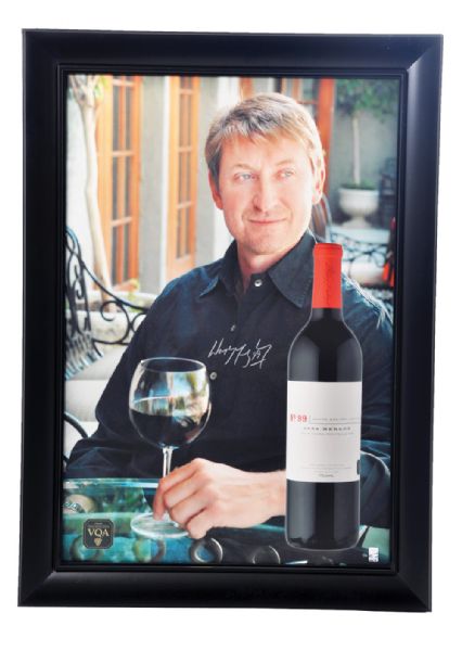 Wayne Gretzky "Wayne Gretzky Estates 2006 Merlot" Signed Framed Limited-Edition Canvas Print #1/26 (33 1/2" x 46 1/2") 
