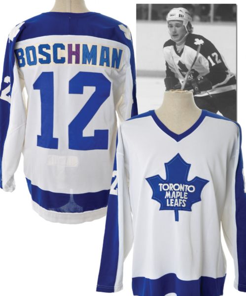 Laurie Boschmans 1979-80 Toronto Maple Leafs Rookie Season Game-Worn Jersey
