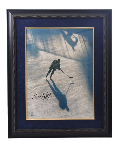 Wayne Gretzky "2003 Heritage Classic" Signed Limited-Edition Framed Print on Canvas Collection of 2 with WGA COAs (#1/99 and #1/199) 