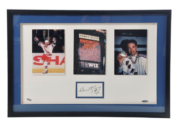 Wayne Gretzky "1072 Career Goal" Signed Limited-Edition Framed Display with UDA COA #99/99 (16 1/2" x 24 1/2")