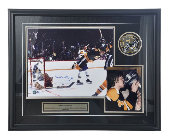 Bobby Orr "The Goal 35th Anniversary" Signed Limited-Edition Framed Photo Display with GNR COA #93/144 (28" x 35")