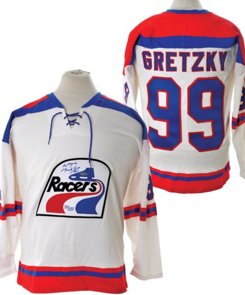 Wayne Gretzky Signed Limited-Edition Indianapolis Racers Jersey with UDA COA #50/250 