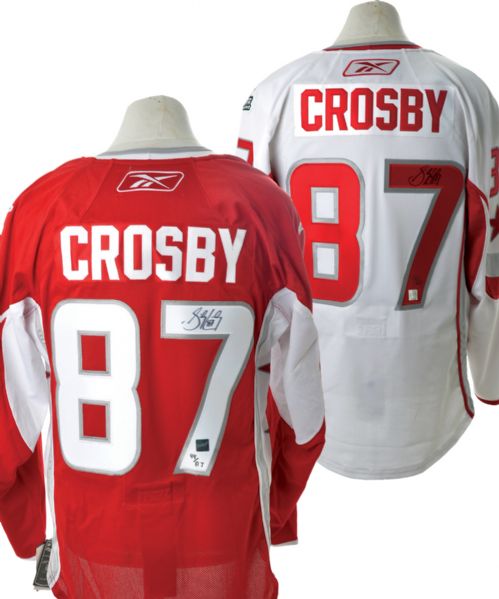 Sidney Crosby Signed Limited-Edition All-Star Jersey Collection of 2 with COAs 