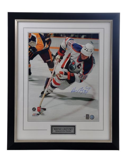 Wayne Gretzky Edmonton Oilers Signed Limited-Edition Framed Photo with WGA COA #1/99 (25" x 30 1/2") 