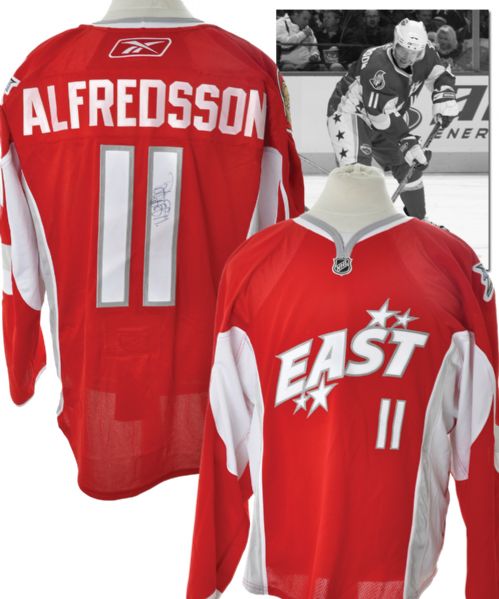 Daniel Alfredssons 2008 NHL All-Star Game Signed Eastern Conference Game-Worn Jersey with LOA