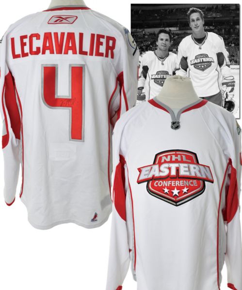 Vincent Lecavaliers 2007 NHL All-Star Game Signed Eastern Conference Game-Worn Jersey with NHLPA COA