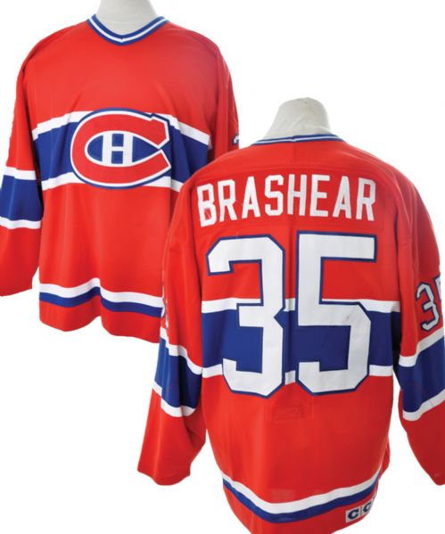 Donald Brashears 1993-94 Montreal Canadiens Game-Worn Rookie Season Jersey with Team LOA