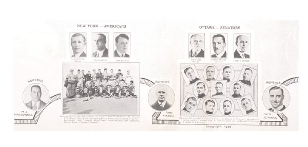New York Americans and Ottawa Senators 1926 Team Picture 