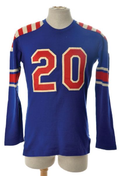 Vintage Late-1940s Early-1950s Football Wool Jersey 