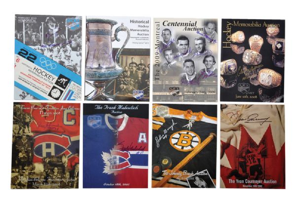 Classic Collectibles Past Auctions Catalogue Collection of 20, Featuring 11 Autographed Covers 