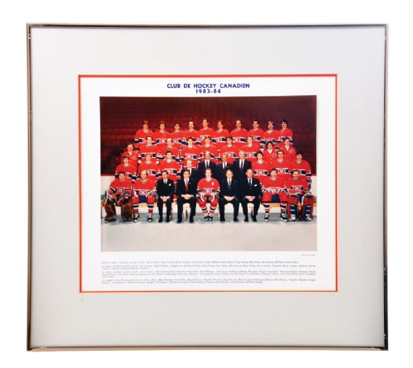 Montreal Canadiens 1983-84 Framed Official Team Picture (20” x 22”) 
