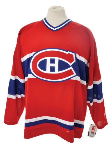 Bernard "Boom Boom" Geoffrion Signed Montreal Canadiens Jersey with COA 
