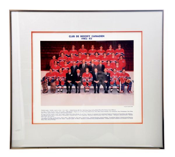 Montreal Canadiens 1982-83 Framed Official Team Picture (20” x 22”) 