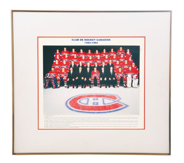 Montreal Canadiens 1993-94 Framed Official Team Picture (20” x 22”) 