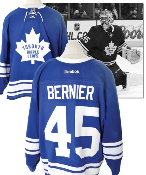 Jonathan Berniers  2013-14 Toronto Maple Leafs Game-Worn Third Jersey with Team COA 