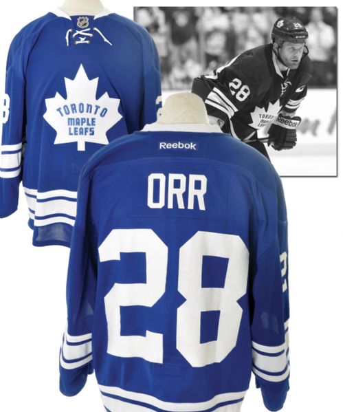 Colton Orrs  2013-14 Toronto Maple Leafs Game-Worn Third Jersey with Team COA 