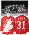 Billy Smiths 1981 Canada Cup Pre-Tournament Game-Worn Team Canada Jersey