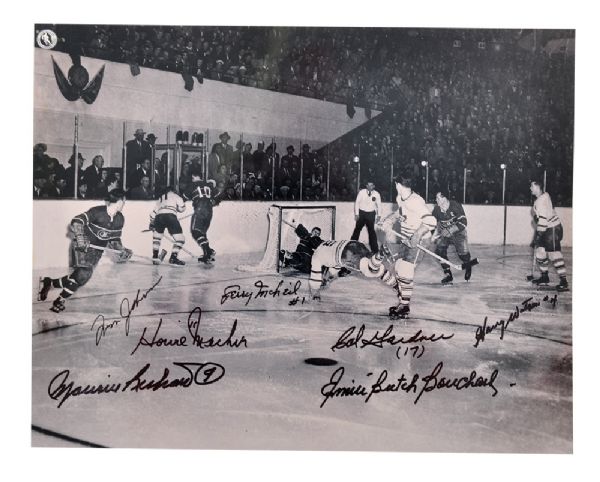 Toronto Maple Leafs 1961-62 Team-Signed Photo and Multi-Signed 1951 Barilko Goal Photo