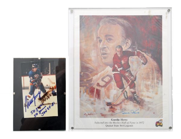 Hockey Autograph Collection of 15 with Yzerman, Jagr, Orr, Howe and Others 