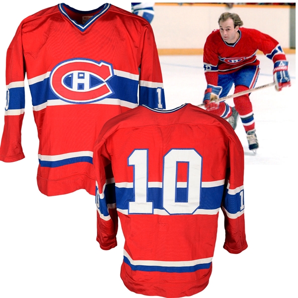 Guy Lafleurs 1977 Montreal Canadiens Wilson Durene Jersey