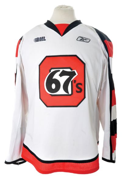 Shane Princes 2010-11 OHL Ottawa 67s Game-Worn Jersey with Team LOA