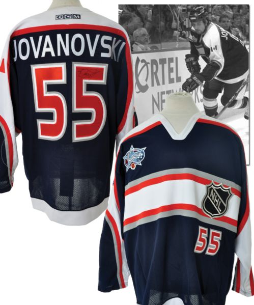 Ed Jovanovskis 2001 NHL All-Star Game Team North America Signed Game-Worn Jersey
