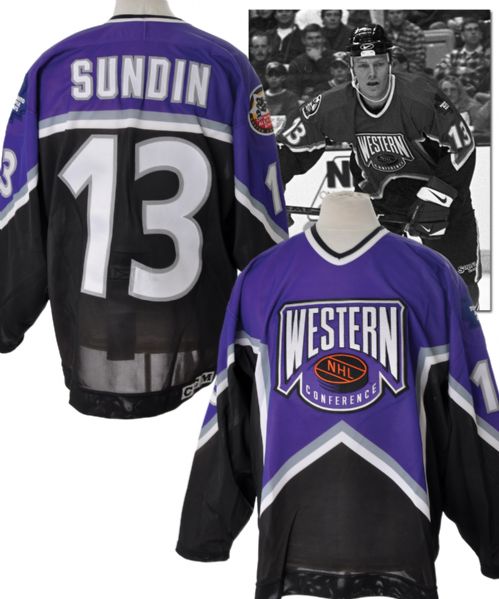 Mats Sundins 1996 NHL All-Star Game Western Conference Signed Game-Worn Jersey